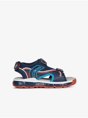 Dark Blue Boys' Sandals with Luminous Sole Geox Android - Boys