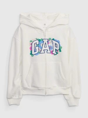 GAP Kids Sweatshirt with Floral Logo - Girls