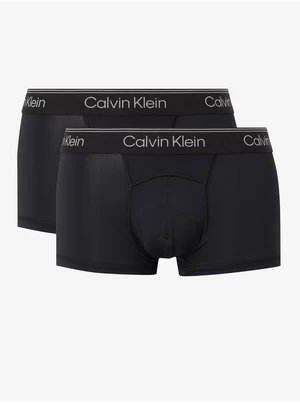 Calvin Klein Set of two black boxer shorts in black with elastic hem 2PK C - Men