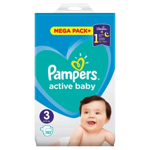 PAMPERS Active Baby plenky vel. 3, 6-10 kg, 152 ks