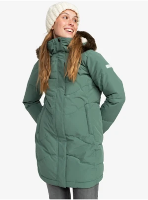 Light Green Women's Winter Quilted Coat Roxy Ellie JK - Women