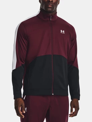 Vínová sportovní bunda Under Armour  UA Tricot Fashion Jacket