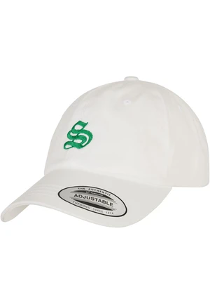 Letter White Low Profile Cap S