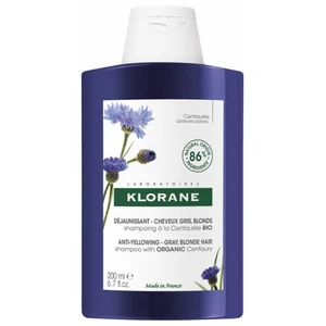 Klorane Šampon neutralizující žluté tóny Chrpa BIO 400 ml