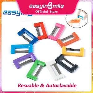 10PCS Orthodontic Interproximal Reduction Strips Easyinsmile Dental IPR System Kit Hand Use Polish Reusable & Autoclavable