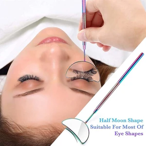 Vanity Mirror Lash Extension Supplies Crescent Eyelash Mirror Grafting Lashes Mirror Eyelash Inspection Makeup Mirror