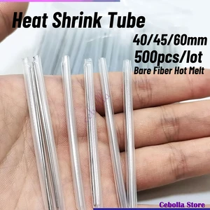 500pcs/lot 40/45/60mm Protection Sleeves Bare Fiber FTTH Heat Shrink Splice Protector Fusion Protection Splice Sleeves