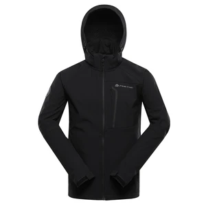 Men's softshell jacket with membrane ALPINE PRO HOOR black