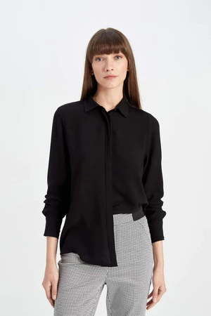 DEFACTO Regular Fit Long Sleeve Basic Shirt