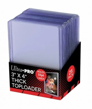 UltraPro Toploader Ultra Pro 3x4 Thick 55PT Toploaders - 25 ks