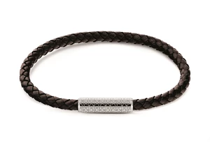 Calvin Klein Moderní kožený náramek Braided 35000102