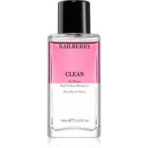 NAILBERRY Clean Bi-Phase Nail Colour Remover odlakovač na nehty se zpevňujícím účinkem 100 ml