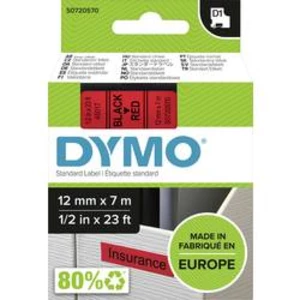 Páska do štítkovače DYMO 45017 (S0720570), 12 mm, D1, 7 m, černá/červená
