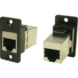 Adaptér, vestavný Cliff CP30625S, RJ45 černá, 1 ks