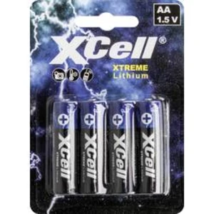 Tužková baterie AA lithiová XCell XTREME FR6/L91, 1.5 V, 4 ks