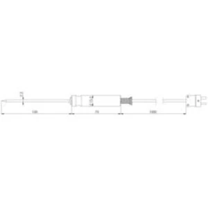 Sonda do jídla Greisinger GES21-K-1-NT-L01-T 480638, -50 do +250 °C, 100 mm, typ senzoru=K