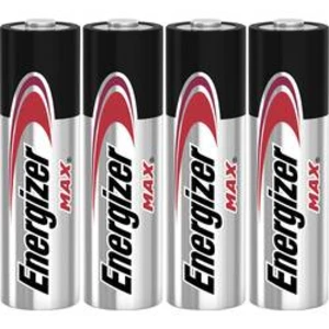 Tužková baterie AA alkalicko-manganová Energizer Max LR06, 1.5 V, 4 ks