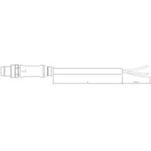 Upravený zástrčkový konektor pro senzory - aktory TE Connectivity 1-2273006-3 zástrčka, rovná, 5.00 m, 1 ks