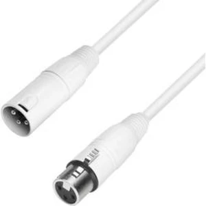 Kabel s konektorem XLR Adam Hall K4MF1500-SNOW 15 bílá