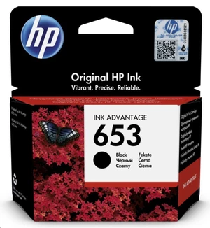 HP 653 originální inkoustová kazeta černá 3YM75AE