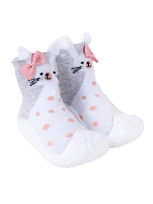 Yoclub Kids's Baby Girls' Anti-skid Socks With Rubber Sole OBO-0138G-AA0B