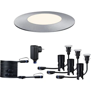 Paulmann  93697 Osvetľovací systém Plug & Shine  LED vstavané svietidlá  sada 3 ks LED  7.5 W teplá biela strieborná