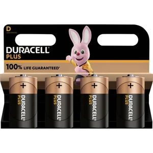 Duracell Plus-D K4 batéria typu D alkalicko-mangánová  1.5 V 4 ks