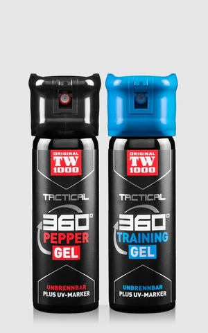 Sada sprejů Tactical Pepper Gel + Trenink Gel TW1000® / 45 ml (Barva: Černá)