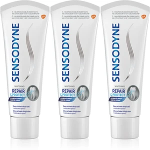 Sensodyne Repair & Protect Whitening bieliaca zubná pasta pre citlivé zuby 3x75 ml