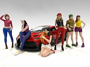 "Girls Night Out" 6 piece Figurine Set for 1/18 Scale Models by American Diorama