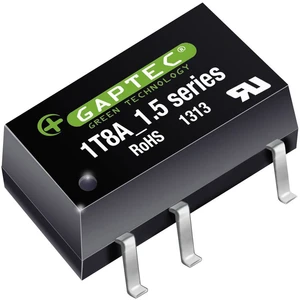 Gaptec 10070416 DC / DC menič napätia, SMD 12 V/DC 5 V/DC 200 mA 1 W Počet výstupov: 1 x