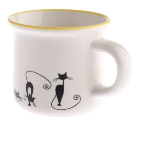 Porcelánový hrnček Dakls Cats Tonny, 75 ml