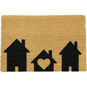 Rohožka z prírodného kokosového vlákna Artsy Doormats Home is Where, 40 x 60 cm