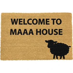 Rohožka z prírodného kokosového vlákna Artsy Doormats Welcome to Maaa House, 40 x 60 cm