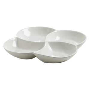 Biela porcelánová štvordielna miska Maxwell & Williams Basic, 22,5 x 22,5 cm