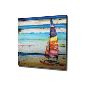 Nástenný obraz na plátne Boat, 45 × 45 cm