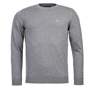 Barbour Ľahký sveter Barbour Pima Cotton Crew Neck - šedý - M