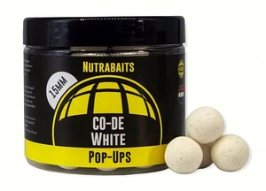 Nutrabaits plovoucí boilie pop-up co-de white 15 mm