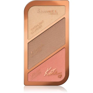 Rimmel Kate konturovací paletka odstín 002 Coral Glow 18,5 g