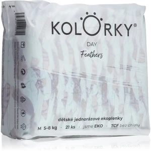 Kolorky Day Feathers jednorázové EKO pleny velikost M 5-8 Kg 21 ks