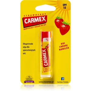 Carmex Strawberry hydratační balzám na rty v tyčince SPF 15 4.25 g