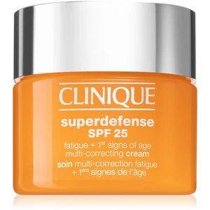 Clinique Superdefense™ SPF 25 Fatigue + 1st Signs Of Age Multi-Correcting Cream krém proti prvním známkám stárnutí pro mastnou a smíšenou pleť SPF 25