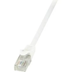 Síťový kabel RJ45 LogiLink CP2061U, CAT 6, U/UTP, 3.00 m, bílá