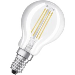 LED žárovka OSRAM 4058075819337 230 V, E14, 4 W, teplá bílá, A++ (A++ - E), kapkovitý tvar, 1 ks