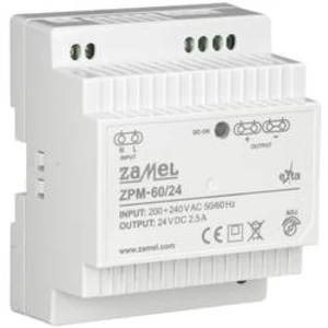 Napájecí zdroj Zamel ZPM-60/24, 1 x, 24 V, 2.5 A, 100 W