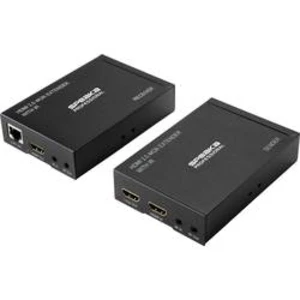 HDMI™ extender (prodloužení) přes síťový kabel RJ45, SpeaKa Professional SP-HDE-300, 60 m, N/A