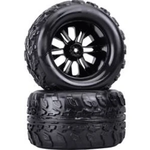 Kompletní kola Reely RE-6747333 pro monster truck, 125 mm, 1:10, 2 ks, černá