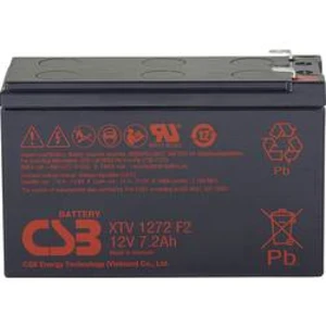 Olověný akumulátor CSB Battery XTV1272 XTV1272, 7.2 Ah, 12 V