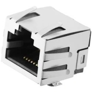 Zásuvka, vestavná horizontální encitech 2101-0120-02, RJ45 RJJS-88-SMT-WF, kov, 1 ks