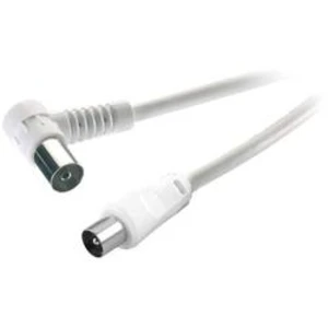 Antény kabel SpeaKa Professional SP-7870412, 75 dB, 90° zatočeno doprava, 10.00 m, bílá